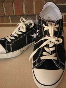NIB Vintage Black Converse One Star Shoes 13 Mens DX OX  