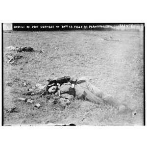  Bodies of dead Germans on battle field at Peronne