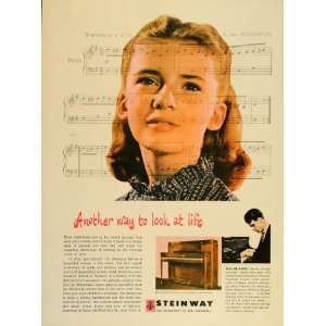  1949 Ad Steinway Piano William Kapell Pianist Beethoven 