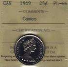 1969 Canada Nickel Quarter ICCS PL 66 Cameo