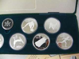   Olympic Sterling Silver 10  $20 Coin Set, Canada, Canadian E251  