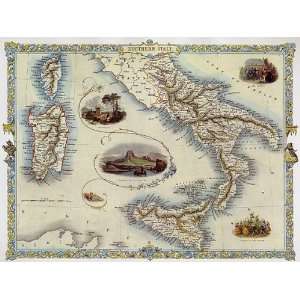  EYE VIEW SOUTHERN ITALY ITALIA CARNIVAL SICILY NAPLES SARDINIA MAP 
