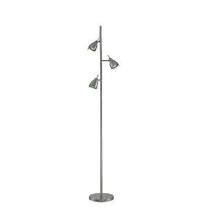  Casara Collection 3 Light 66 Polished Steel Tree Lamp 