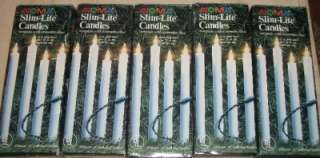   Slim Lite Candles Christmas lights 5 boxes 20 candle lights  