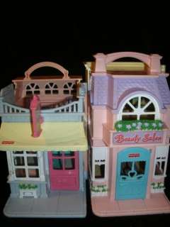 LOT 2 FISHERPRICE SWEET STREET DOLL HOUSES CANDY SHOP  