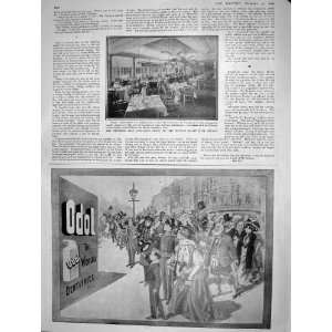  1908 LUNCHEON COURT PHYLLIS CLUB HENLEY ODOL ADVERT