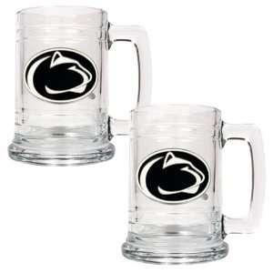  Penn State University Set of 2 Beer Mugs Sports 