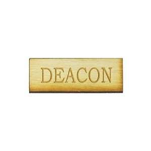  Wood Deacon Badge Pack of 3