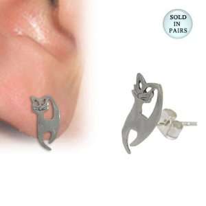  Kitty Cat Ear Studs   ST107 Electronics