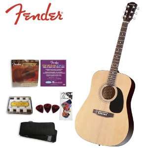  Fender Starcaster Natural Acoustic Guitar Kit (091 6000 