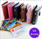   Bank IC VIP Card organizer Case Holder Pouch Keeper Wallet 24 slots