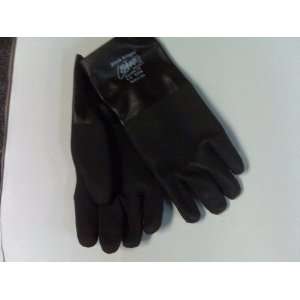   Caustics. Mens One Size. Black Knight Rubber Glove (Pair). Made in