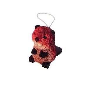  Brushkins by Natures Accents Beaver Sitting Ornament 