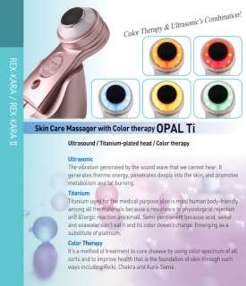   Care,Ultrasound+Color Therapy Massager Skin Rejuvenation Improvement
