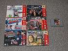 Lot of 7 Nintendo 64 N64 Sports Games Some Complete WWF WCW NHL NBA 