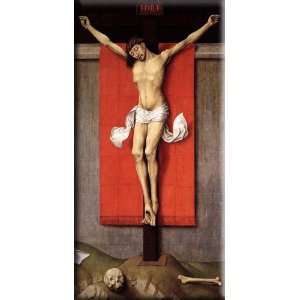  Crucifixion Diptych right panel 15x30 Streched Canvas Art 