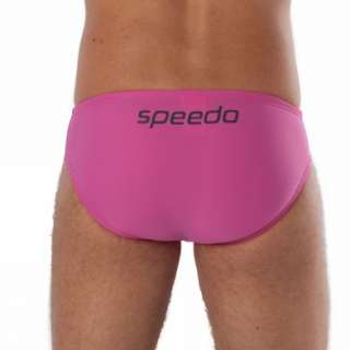 Speedo Logo Active Brief [30 Uk] Pink Swimsuit Mens Swimming New 