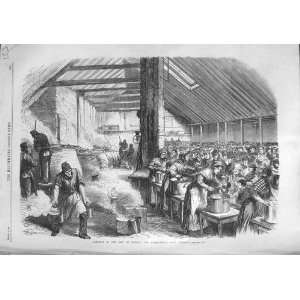   1867 DISTRESS EAST LONDON SPITALFIELDS SOUP KITCHEN