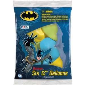  Batman 2009   12 inch Balloons   Package of 6 Toys 