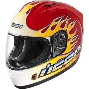  Icon Alliance SSR Igniter Helmet   Medium/Red Automotive
