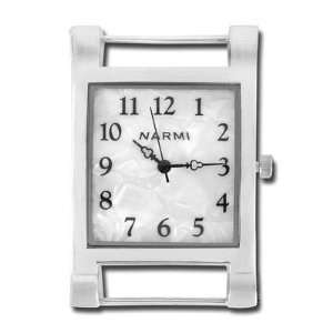   Inch Silver Square Mother of Pearl Watch Face Arts, Crafts & Sewing