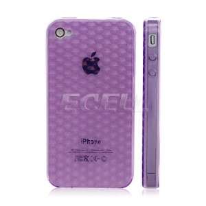     PURPLE CUBE SILICONE GEL SKIN CASE FOR iPHONE 4 4G Electronics