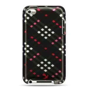 VMG Pink/Black Sprites Design Hard 2 Pc Plastic Snap On Case for Apple 