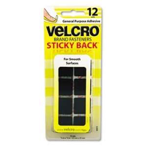  Velcro 90072   Sticky Back Hook and Loop Square Fasteners 