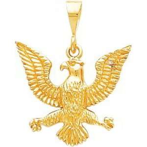  10K Yellow Gold Spread Eagle Charm Jewelry