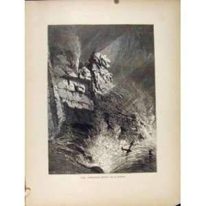  Spouting Horn Storm Boat River Sea Mountain Cliff Print 