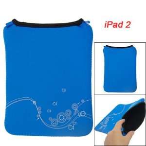  Soft Blue Neoprene U Type Inside Sleeve Bag for iPad 2 Electronics
