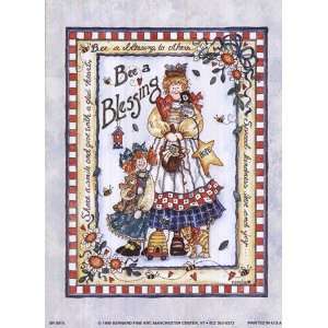   Bee a Blessing   Poster by Shelly Rasche (5x7) Patio, Lawn & Garden