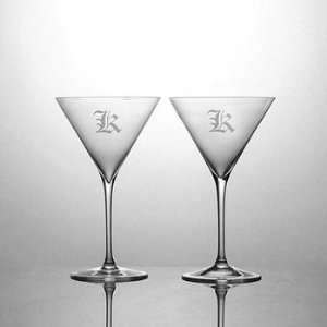  Ravenscroft Engraved Crystal Martini Sets (4pcs) Kitchen 