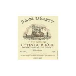  2010 Domaine La Garrigue Cotes Du Rhone Cuvee Romaine 