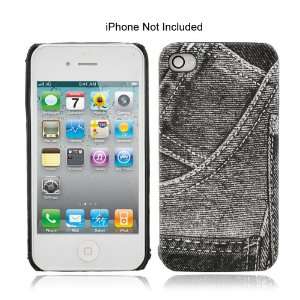  Back Cover Jacket Jeans Style Case for Apple iPhone 4S 