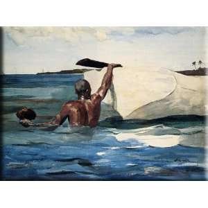   Sponge Diver 16x12 Streched Canvas Art by Homer, Winslow Home