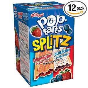 Pop Tarts Splitz Strawberry Blueberry 14.1 oz 8 ct (12 boxes)