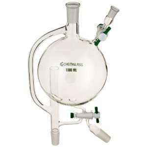 Chemglass CG 1233 01 Glass Modified Solvent Distillation Head with 24 