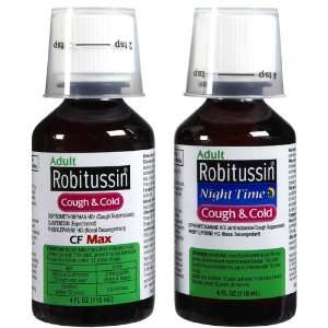  ROBITUSSIN CF MAX+CGH/CLD NITE 2X4 OZ Health & Personal 