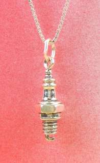 Sterling Silver Necklace Spark Plug Charm 2167  