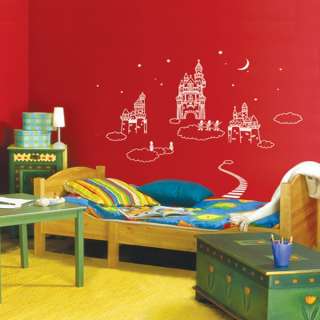Castles in the Sky KIDS Adhesive Removable Home Wall Decor Accents 