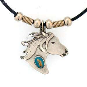  Earth Spirit Necklace   Horse Head