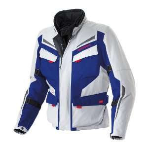  Spidi Voyager 2 H2Out Motorcycle Jacket Gray/Blue 3X 
