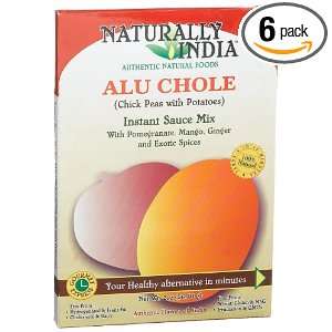 Naturally India Alu Chole  RTC Spice Mix   2 Ounce Boxes (Pack of 12 