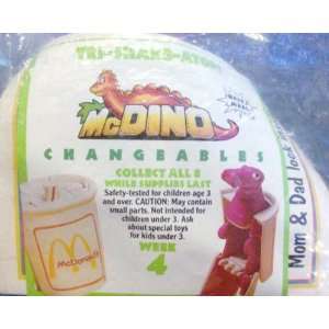  Happy Meal McDino Changeables Tri Shake Atops 1990 