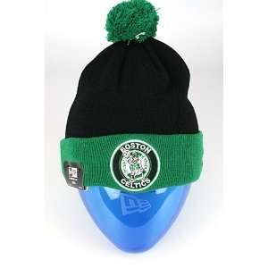  New Era Circle Boston Celtics Knit Beanie Hat Black 