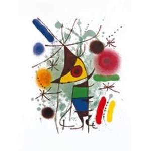 Chanteur Joan Miro. 11.75 inches by 15.75 inches. Best Quality Art 