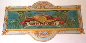 French Advertising Kitchen Soup Sign   Cuisine Soupe  