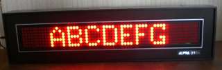   PROGRAMMABLE SCROLLING LED MESSAGE DISPLAY SIGN w/KEY BOARD&POWER COR