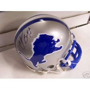  Charlie Batch Detroit Lions Signed Mini Helmet W/coa 
